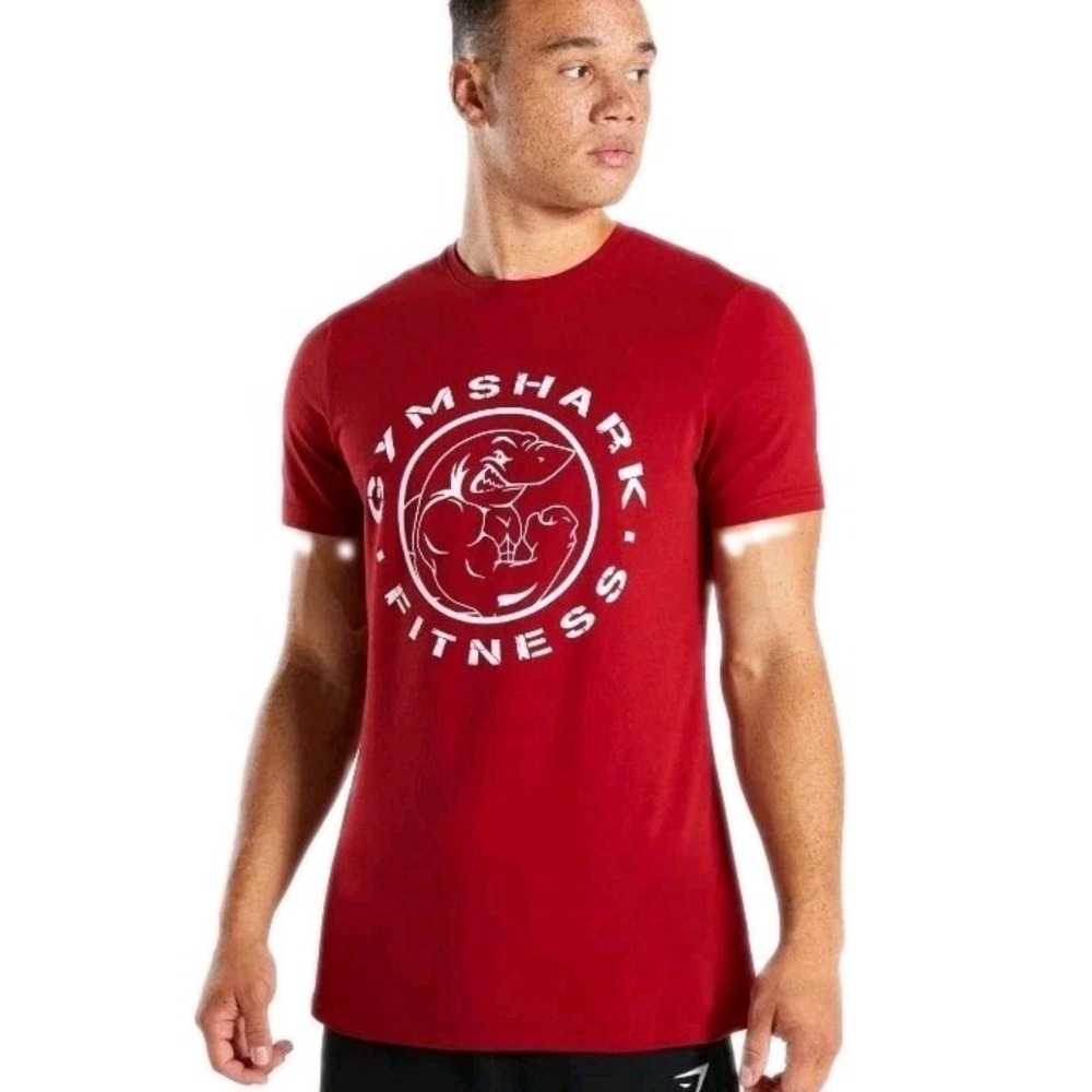 Gymshark Legacy T Shirt Mens Medium Red Short Sleeve Athletic